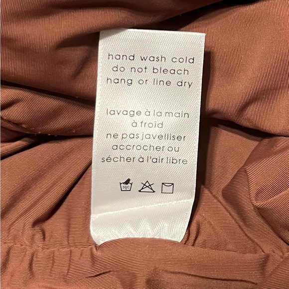 Naked Wardrobe Brown Faux Leather Halter Top Size L Large - Picture 4 of 6